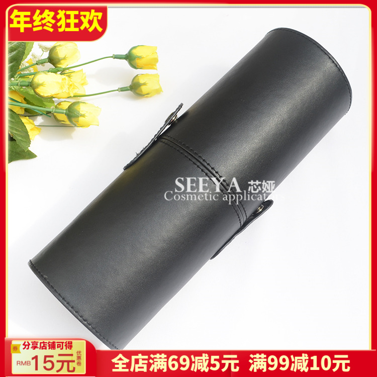 黑色长杆笔筒专业化妆刷