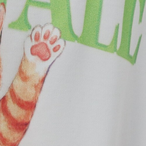 小猫凉感棉短袖T恤~夏季男女中大童初高中纯棉圆领T 可亲子