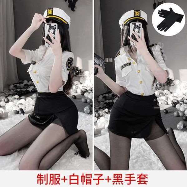 制服纯欲风教官装甜辣空姐演出服女套装角色扮演cos女警舞台机车