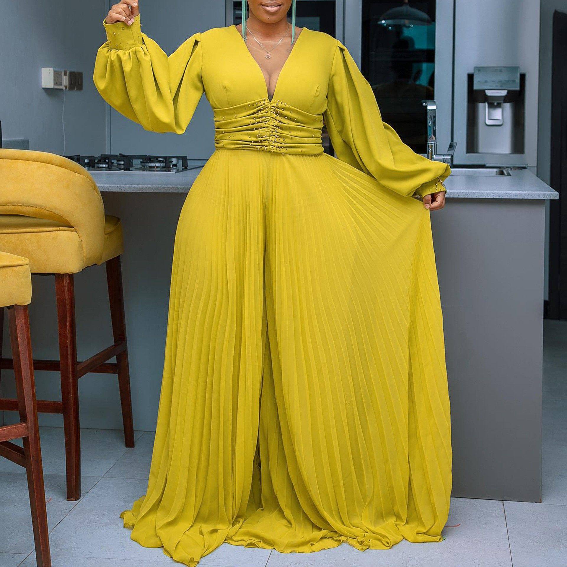 欧美跨境亚马逊外贸大码钉珠网纱时尚休闲宽松阔腿非洲连体裤,个性定制/设计服务/DIY,连衣裙加工定制,淘宝优惠券,粉丝福利购,淘宝优惠卷