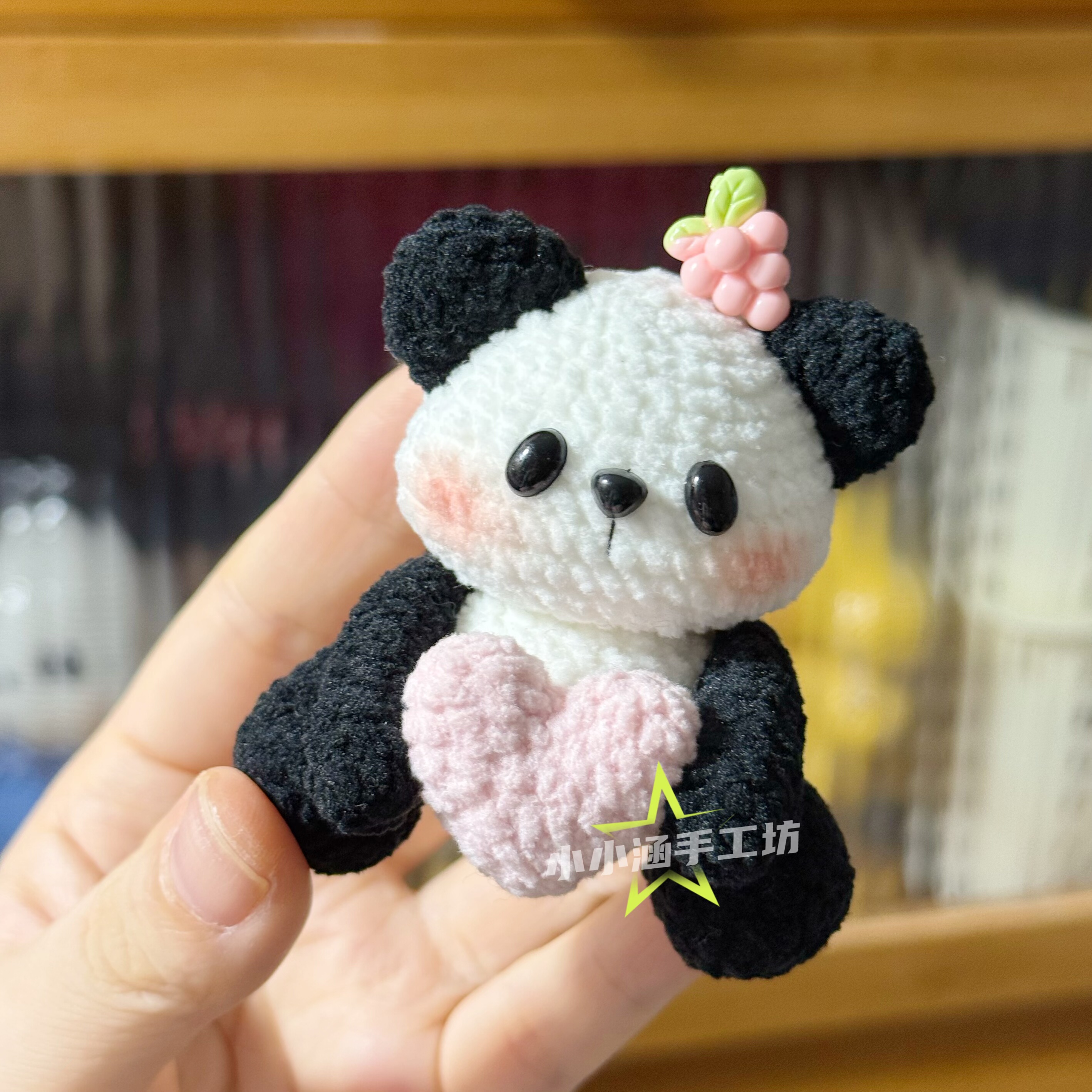 成品diy钩织毛线玩偶爱心小熊创意玩偶