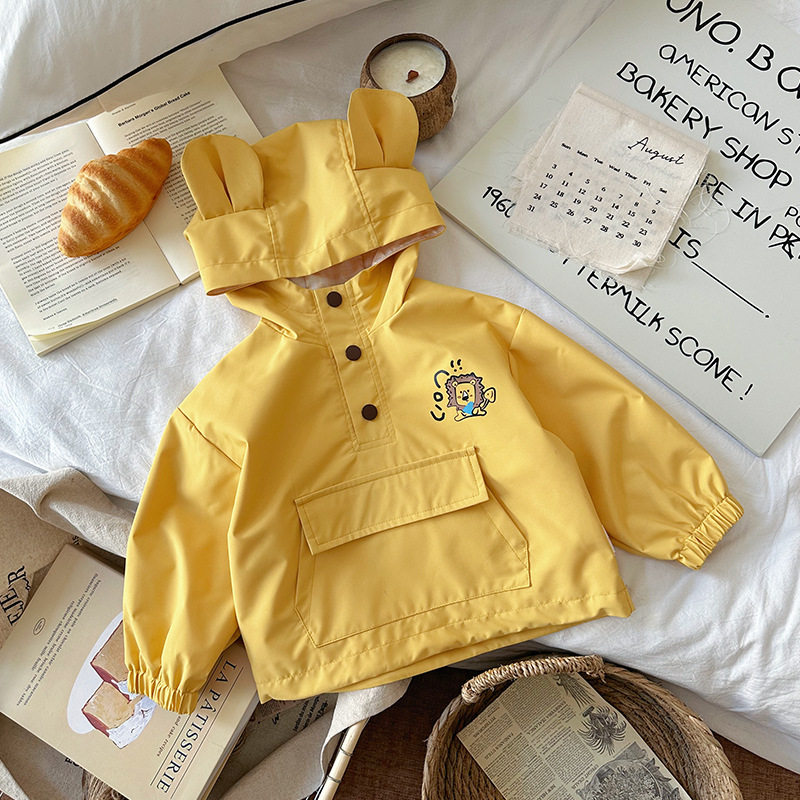 儿童外套2026春季新款兔耳朵卡通男女宝宝黄色休闲可爱潮流外套,童装/婴儿装/亲子装,卫衣/绒衫,淘宝优惠券,粉丝福利购,淘宝优惠卷