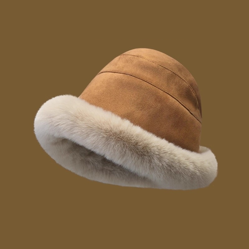 帽子女冬季新款加绒渔夫帽雷锋帽