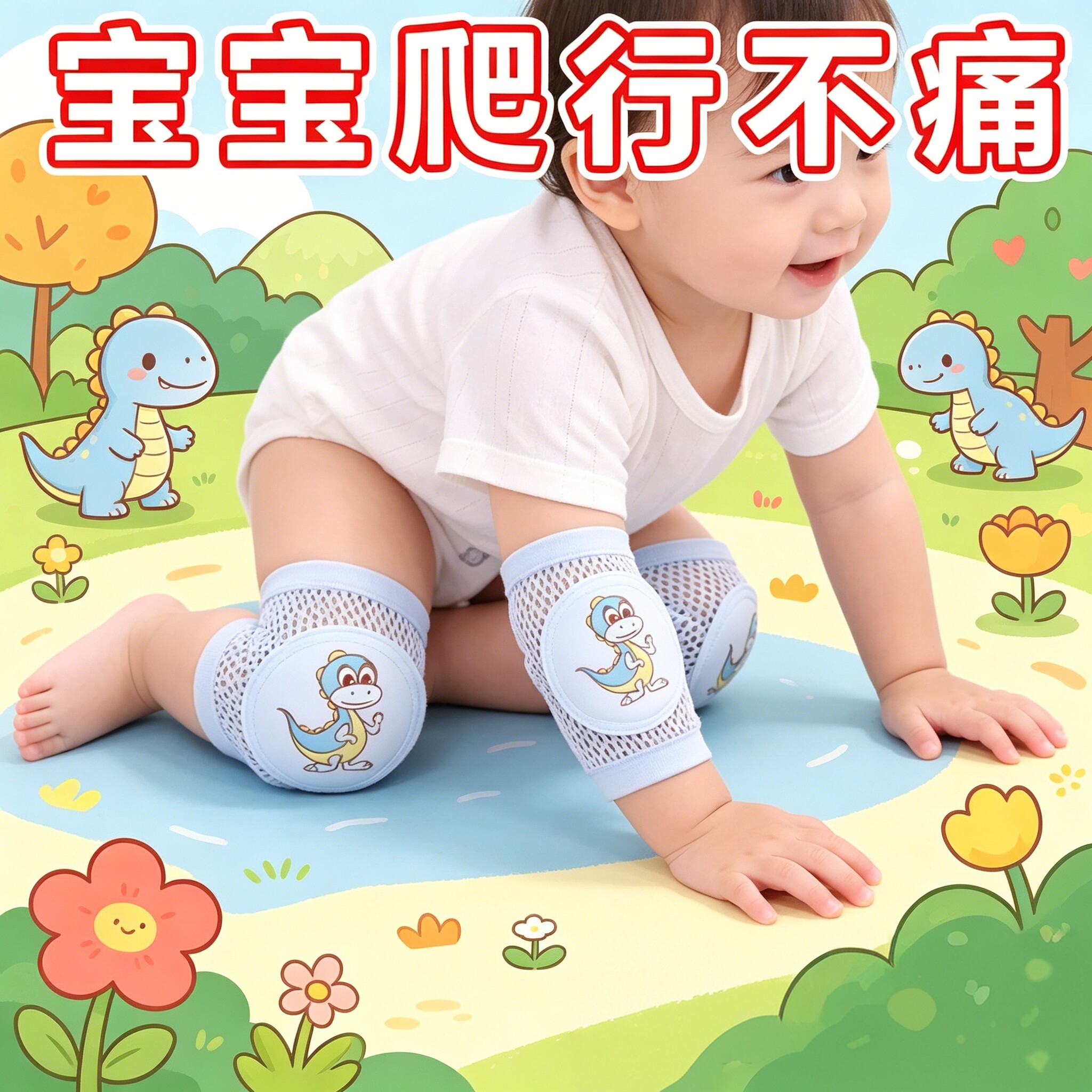 儿童防撞护膝萌娃玩耍更安心