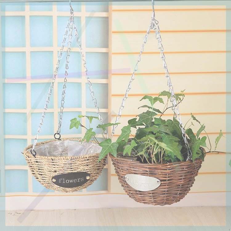 Basket Decoration Flower pot Retro suspension Basket Straw weave Straw indoor originality Baskets Scindapsus circularin the Home accessories , Vase/Flower/Artificial flowers/Imitation jewelry , Flower/Vase , Baskets  category - from Buy2taobao.com to provide professional Taobao agent buy service