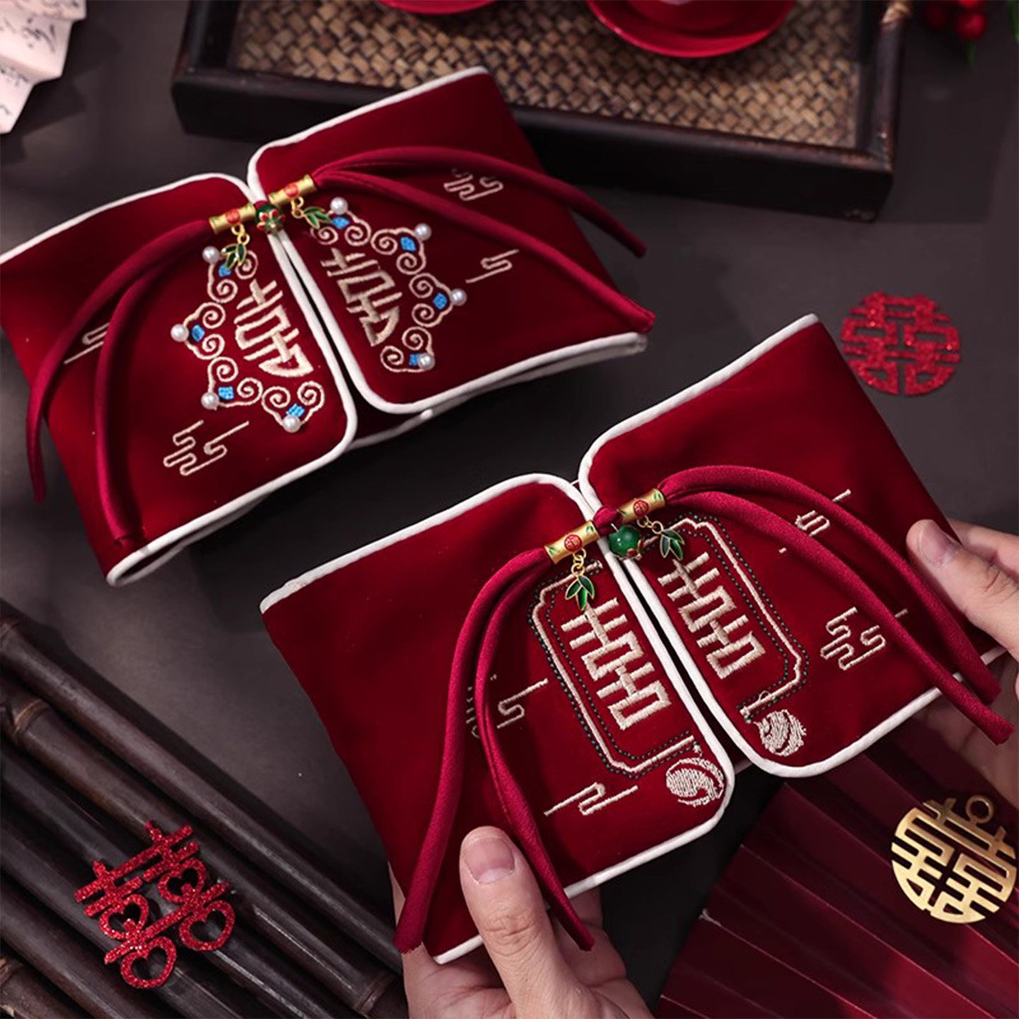 改口费红包结婚敬茶万元布艺喜包2026新款订婚高档红包袋利是封,节庆用品/礼品,红包/利是封,淘宝优惠券,粉丝福利购,淘宝优惠卷