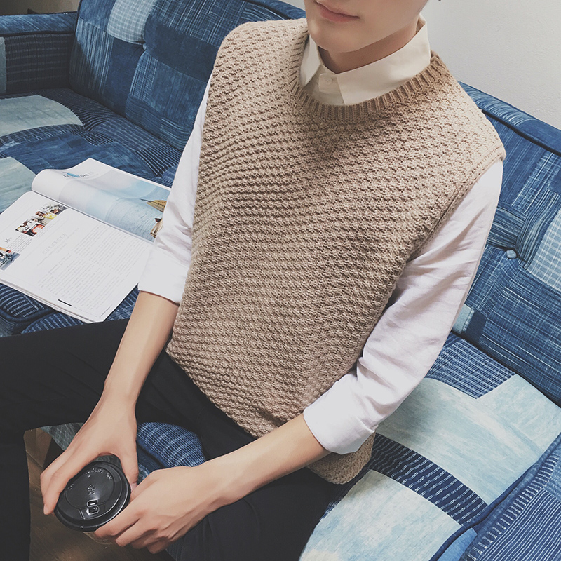 Débardeur homme Woolen gilet pour automne - Ref 1596934 Image 1