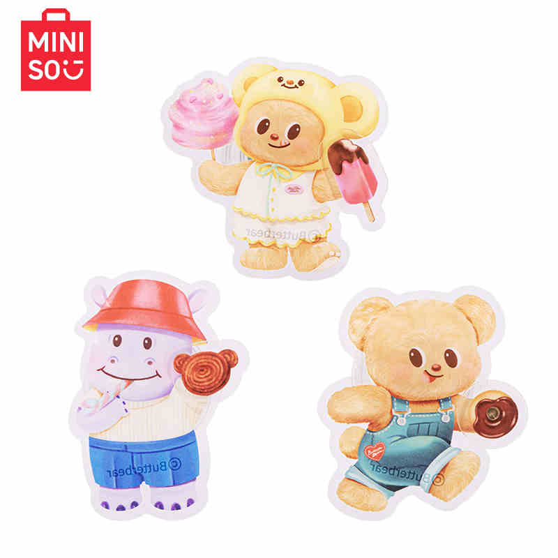 黄油小熊联名高清透明冰箱贴