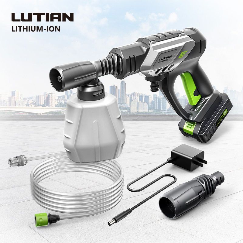 绿田无线洗车机家用锂电池高压