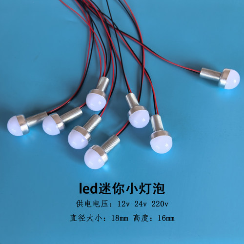 直径18mm12v24v迷你LED球泡灯泡