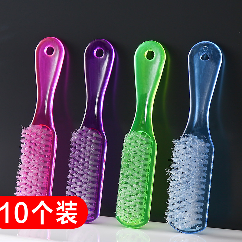 居家素色塑料去污软毛小刷子