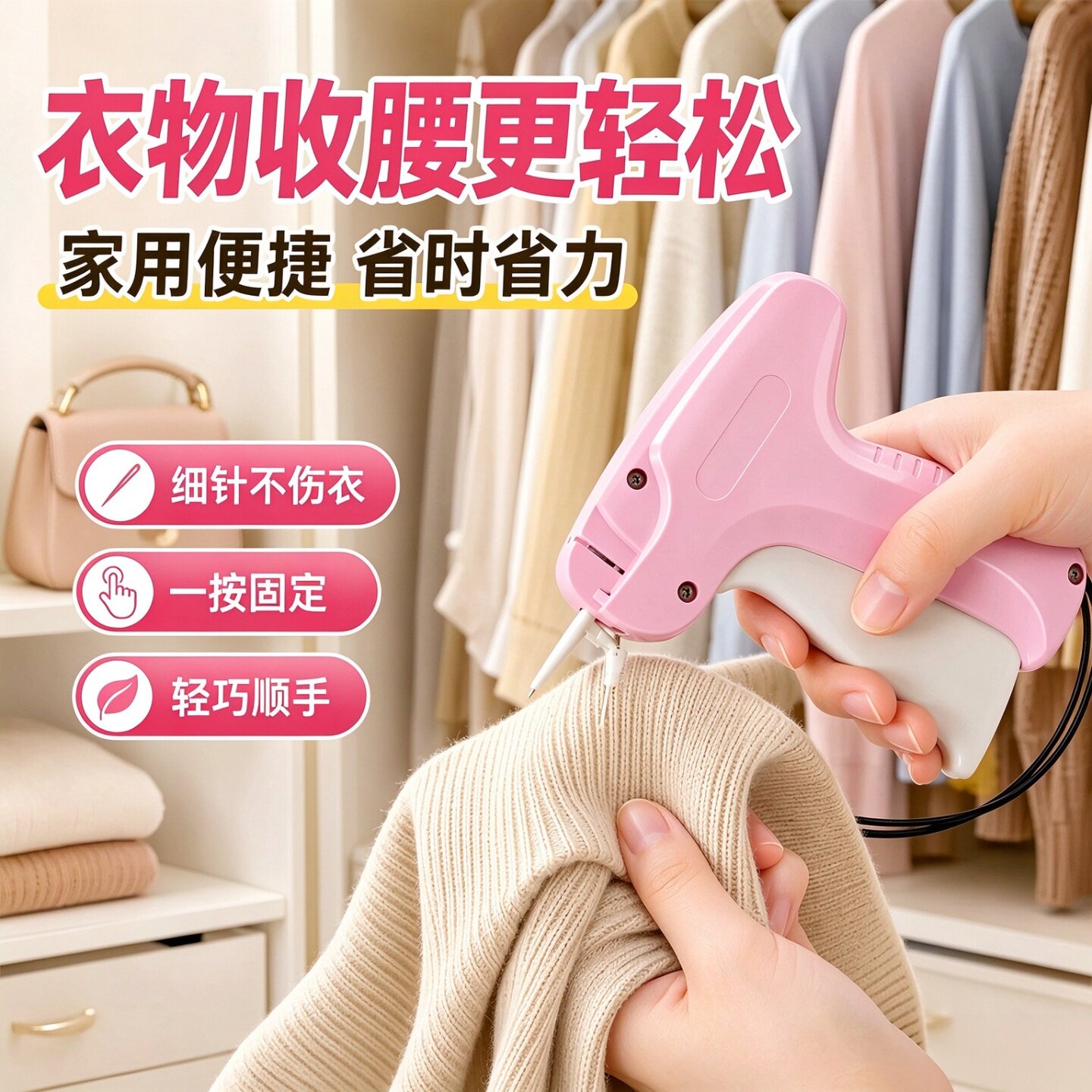 细针标签枪服装吊牌通用改尺码