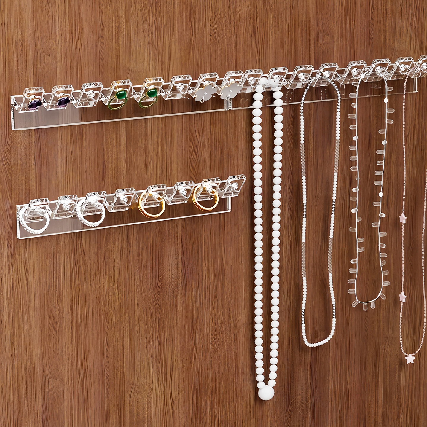 镜柜门后项链收纳挂架