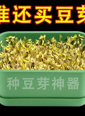 家用发豆芽工具神器食品级发芽盆生绿豆芽方法芽花生芽专用盆种植