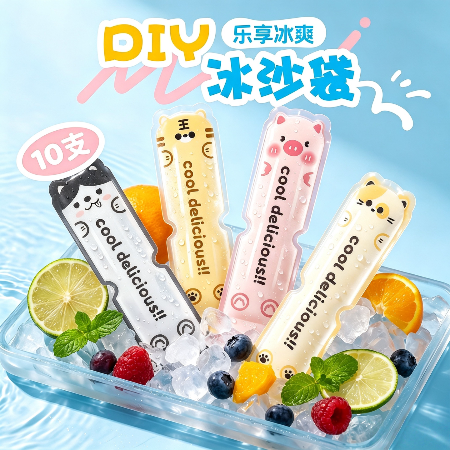 一次性食品级自封冰棒制冰袋