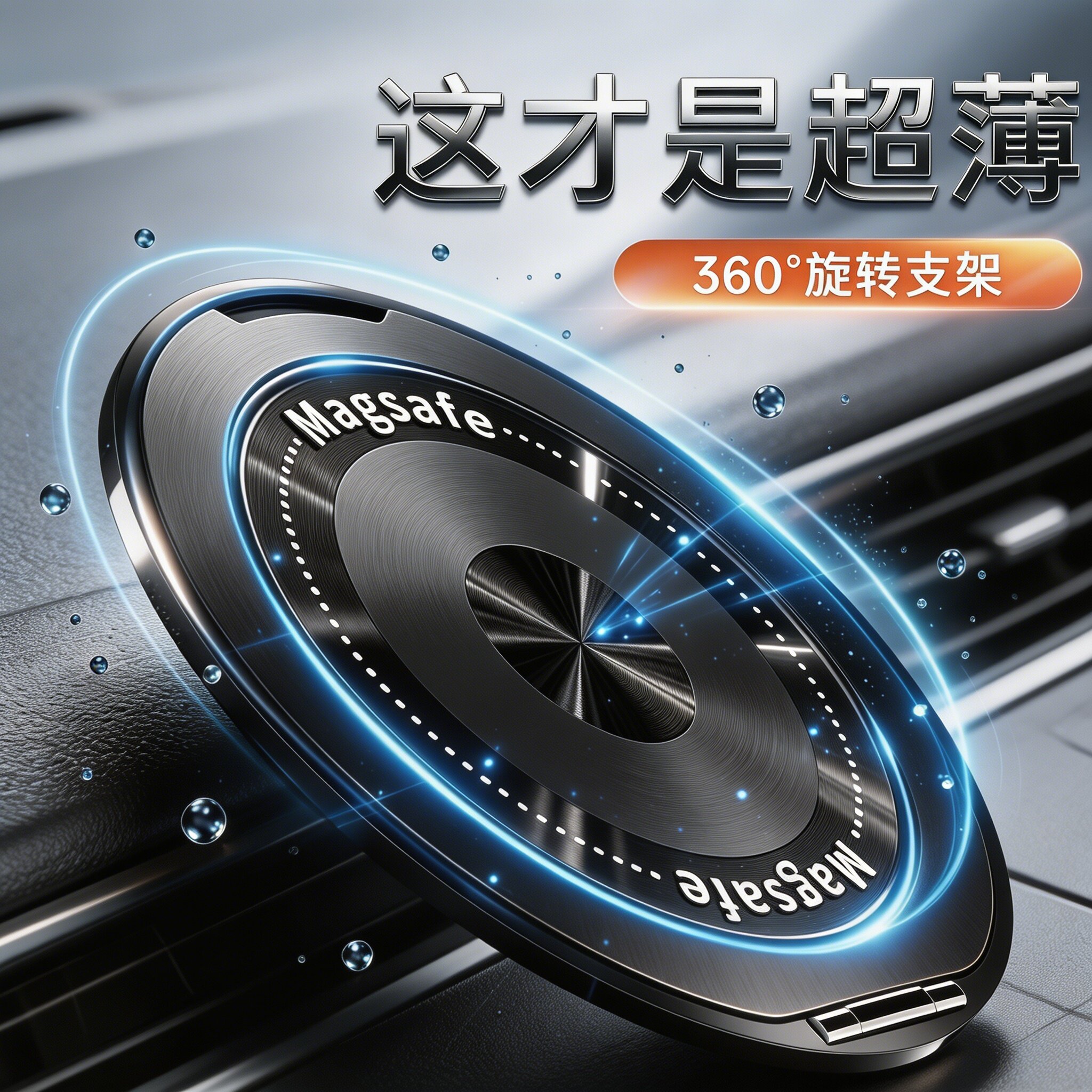 2026新款手机线圈指环扣支架360度旋转桌面支撑架可折叠超薄背