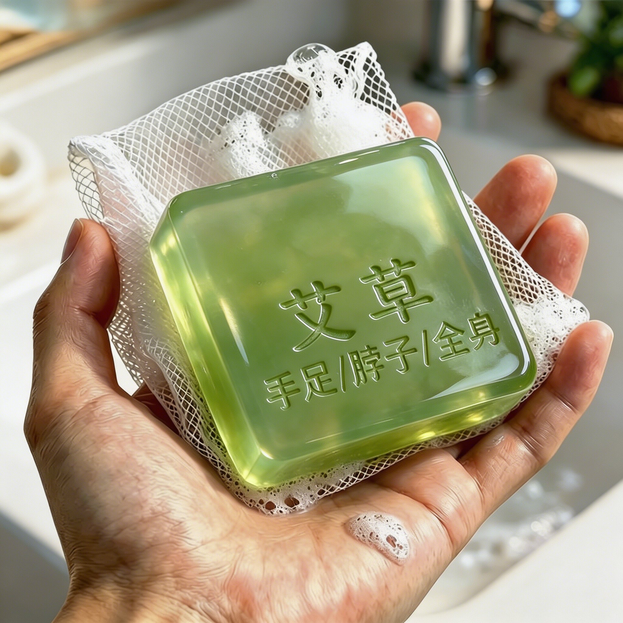 艾草手工皂除螨洁面沐浴