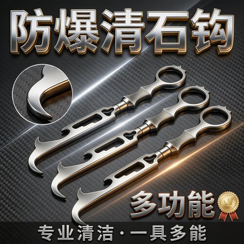 防爆车轮清石钩子6合一扳手便携