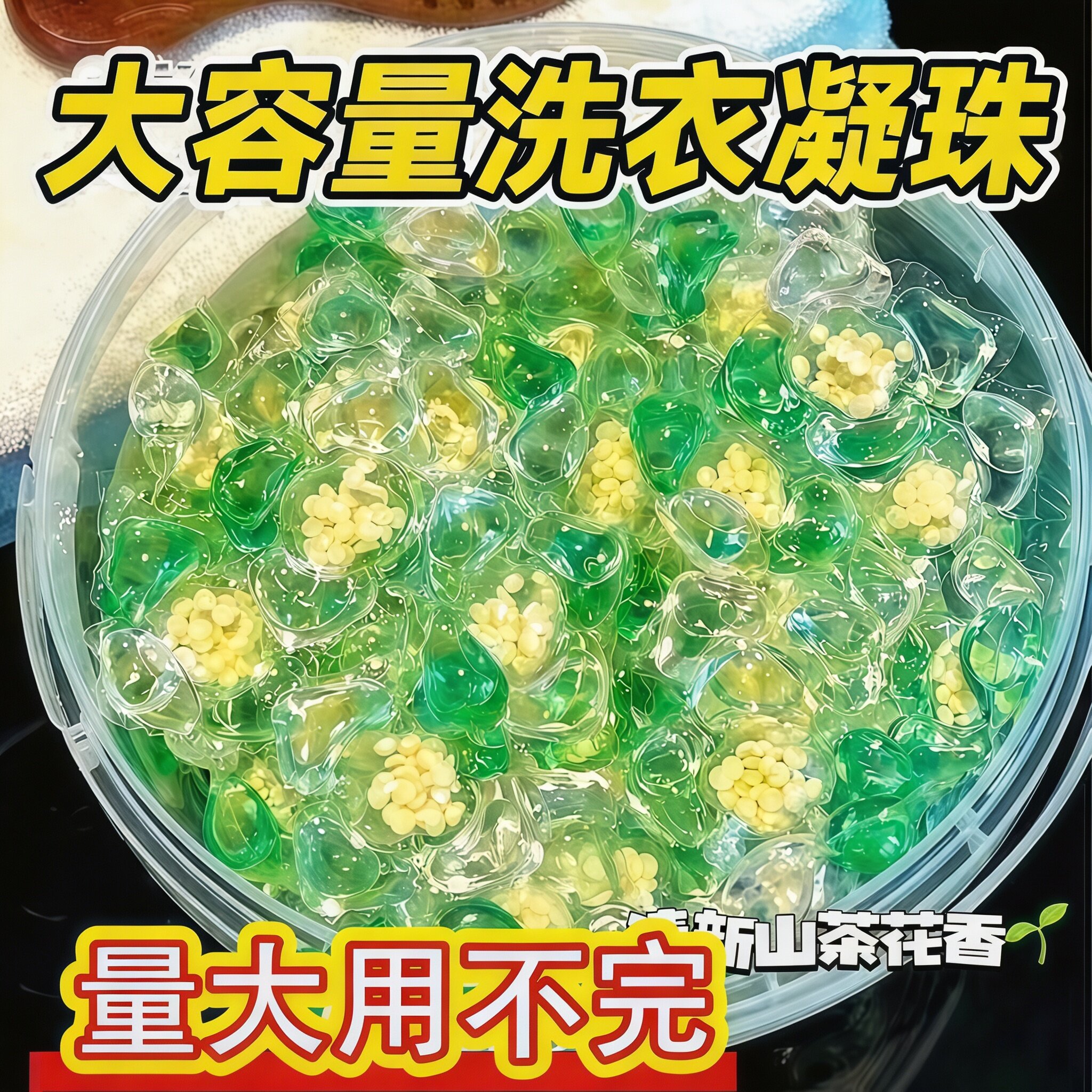山茶花香三合一洗衣凝珠留香