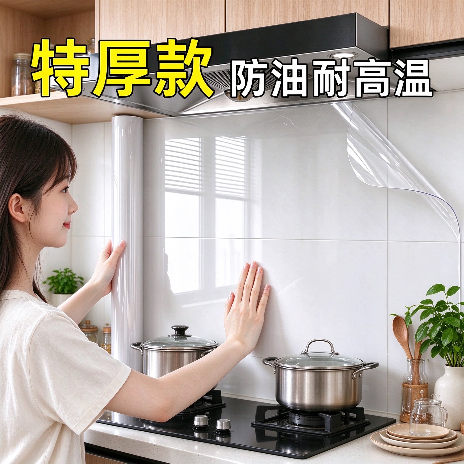 厨房防油静电防水耐高温墙贴