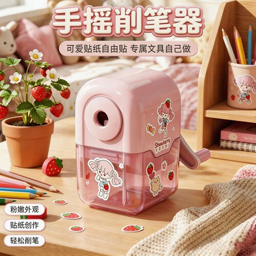 儿童卡通手摇省力卷笔刀
