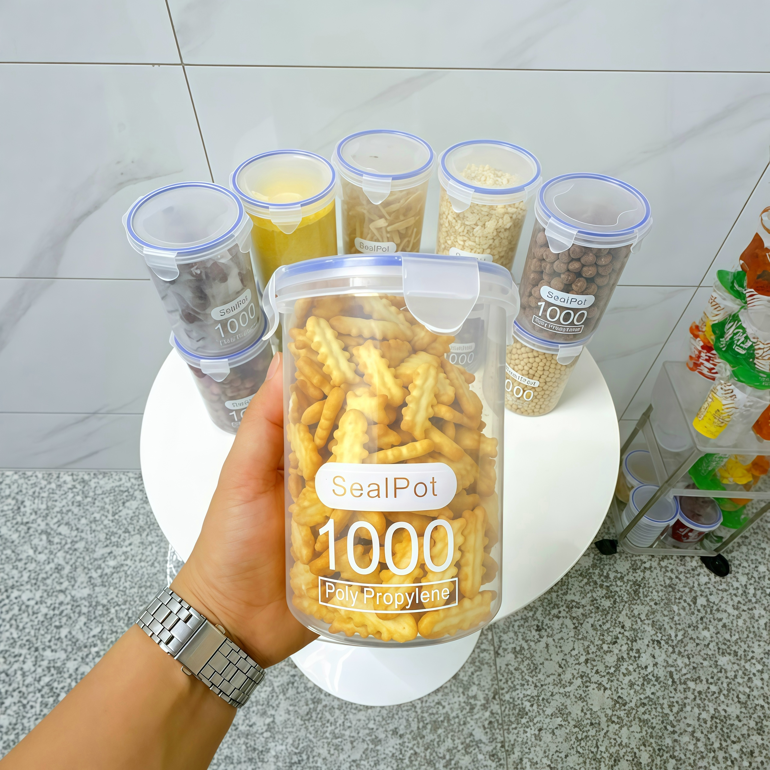 透明塑料密封罐五谷杂粮收纳盒