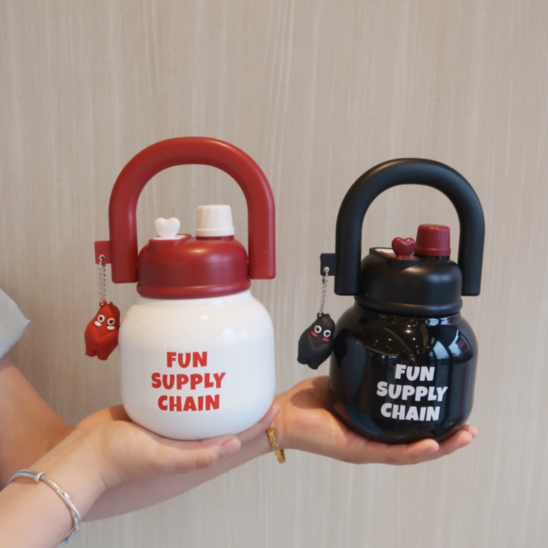 拎拎壶双饮口高颜值大容量吸管女生大肚杯太空吨吨保温杯新款