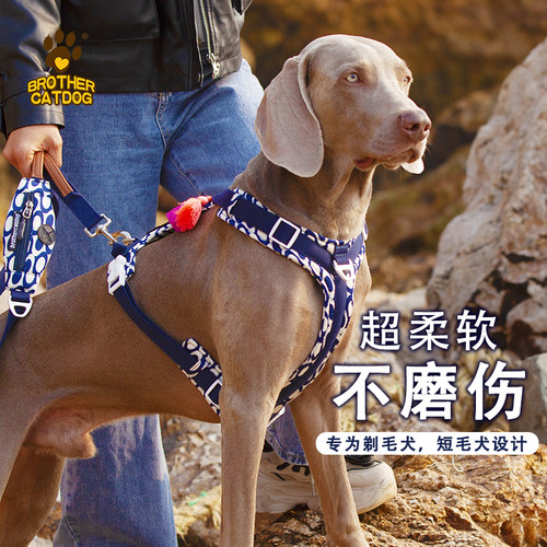 宠物胸背防挣脱大型犬胸背带牵引