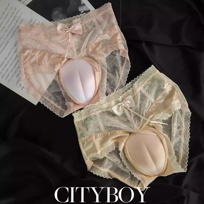 男女可穿-伪娘骆驼趾变装CD假阴男娘女装大佬裤男变女隐藏TS内裤