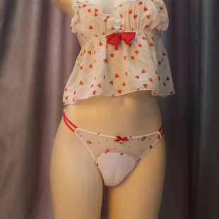 男变女网纱紧身凹凸伪娘隐藏jj假阴下体压迫感骆驼趾鲍鱼勒痕内裤