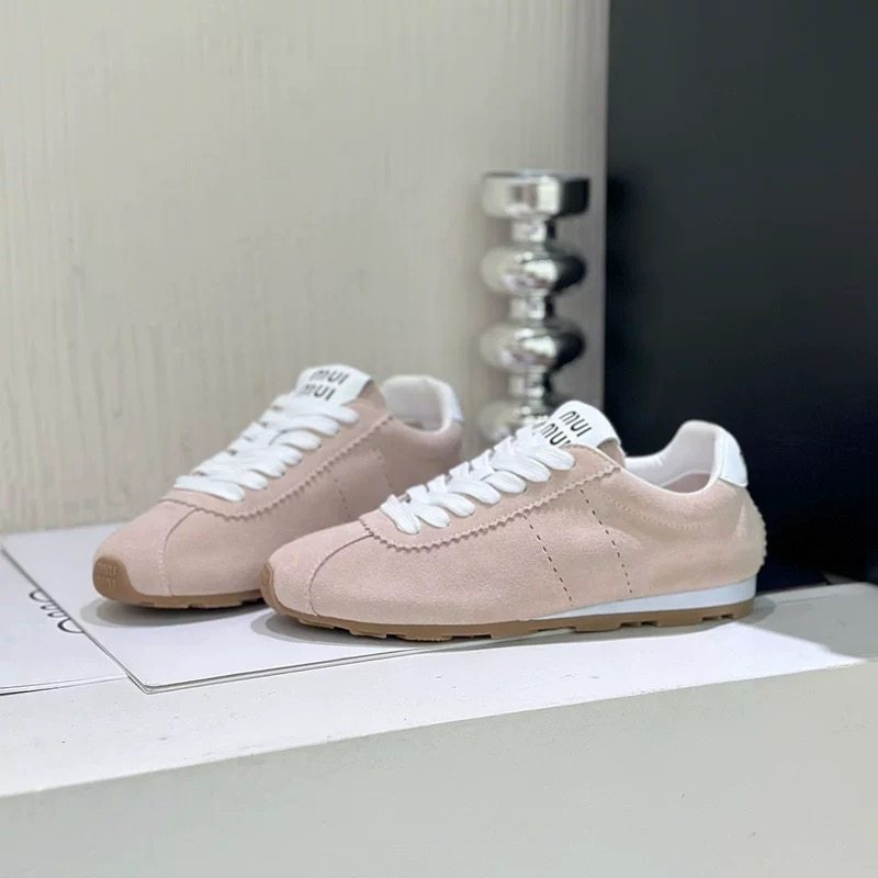 2026早春新款复古德训鞋女真皮平底阿甘鞋休闲百搭运动鞋舒适女鞋,女鞋,深口单鞋,淘宝优惠券,粉丝福利购,淘宝优惠卷