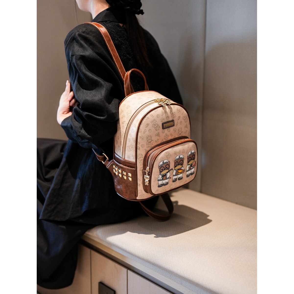 CITEX LV官方旗舰店双肩包女2025新款时尚包包大容量轻便女生外出