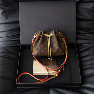 CITEX LV官方旗舰店复古老花水桶包女2025新款包包高级质感斜挎包