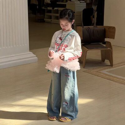 末小蒙T恤2026春季女童前后印花