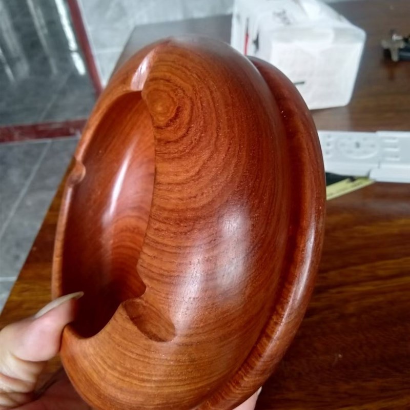 优选越南红木中式k实木烟灰缸家用客厅花梨木质烟缸创意个性潮流