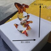 新款 水晶玻璃生肖兔鼠牛虎龙蛇马羊猴鸡狗猪摆件生日X礼物可以定