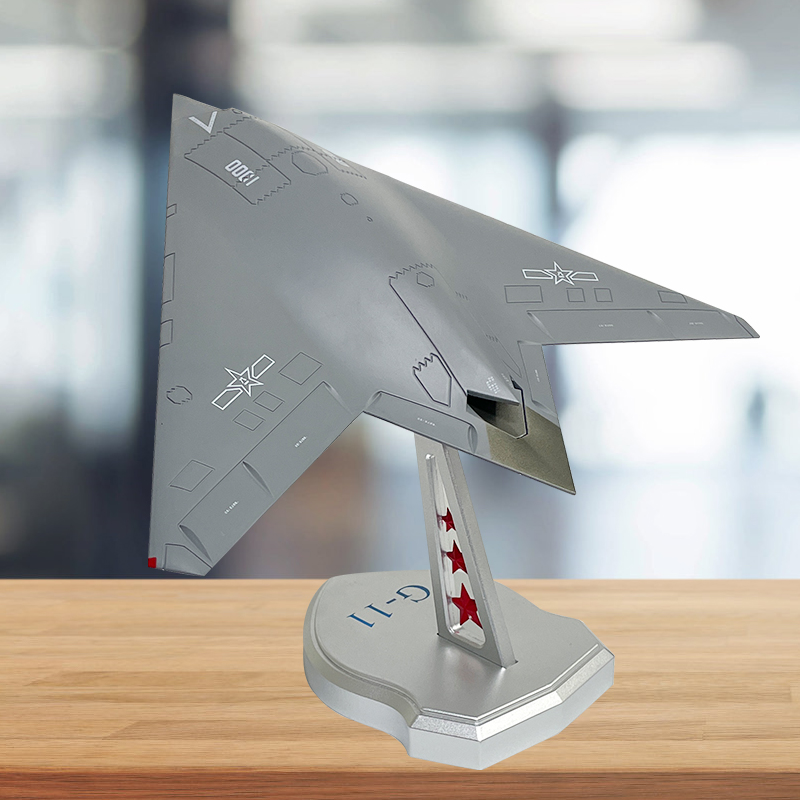 优选1:45攻击11无人机隐身飞机D模型仿真航模军事摆件成品军迷收