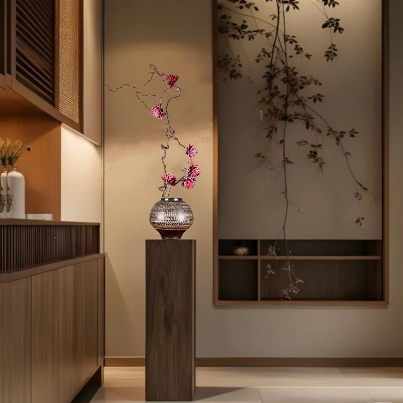 精选新中式陶瓷复古花瓶枯枝插花玄关茶J室酒店家居装饰高档侘寂,家居饰品,花瓶,淘宝优惠券,粉丝福利购,淘宝优惠卷