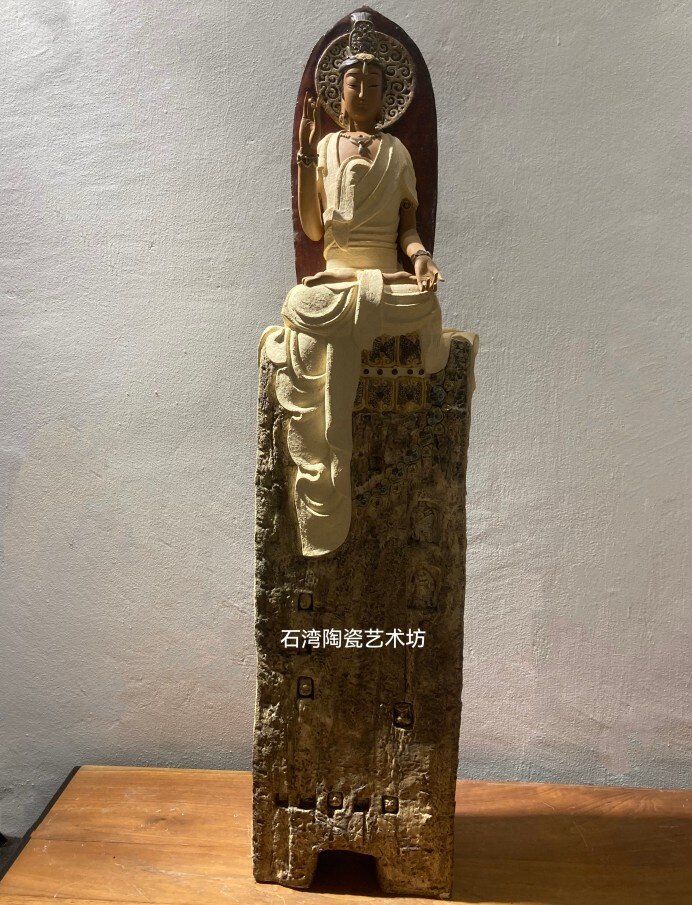 石湾公仔慈航观音封伟民陶瓷精品