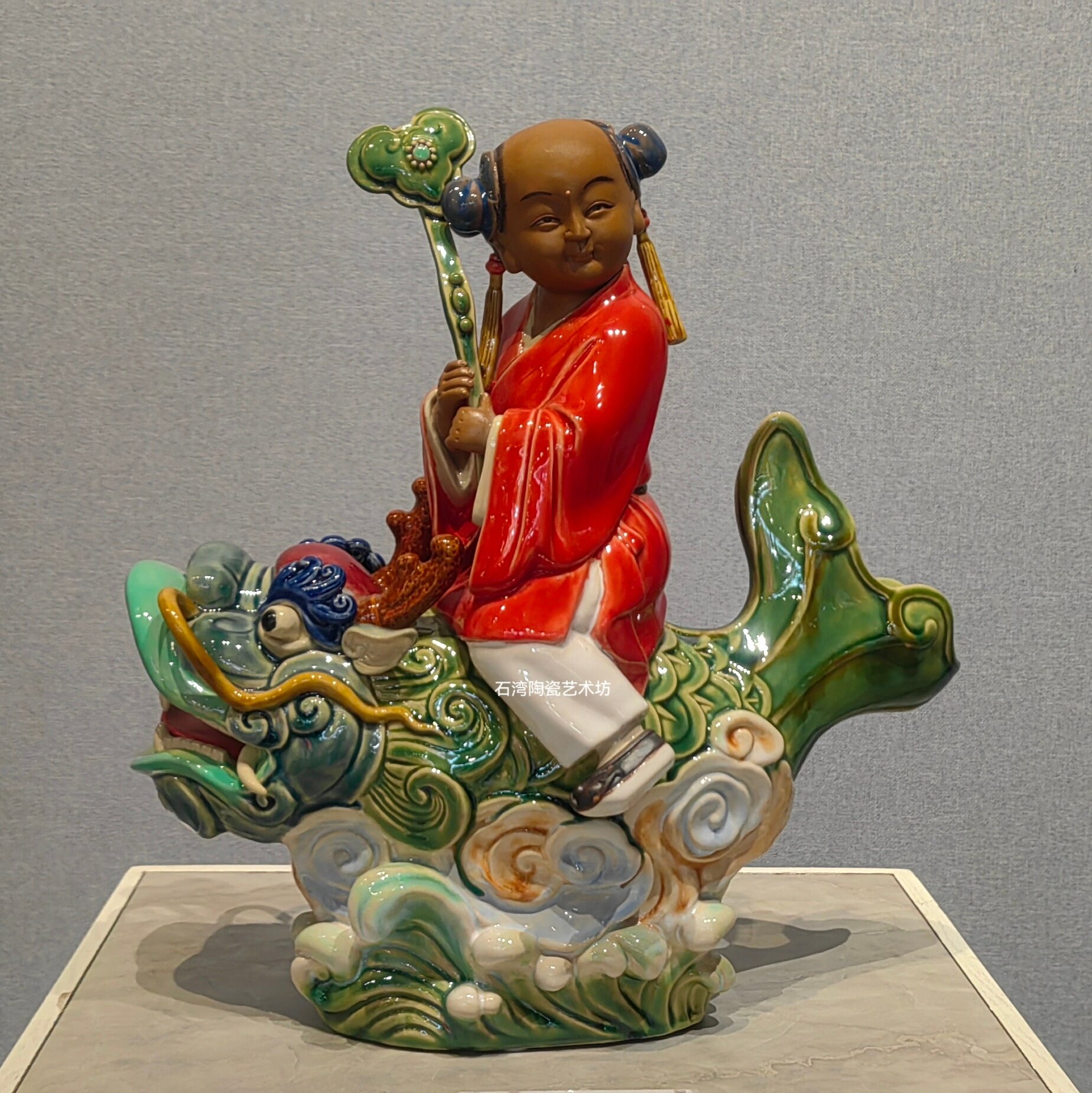 陶瓷仿真动物鳌鱼文旅手信