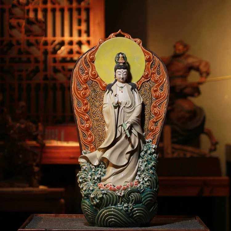 观音菩萨大师手工供奉风水摆件