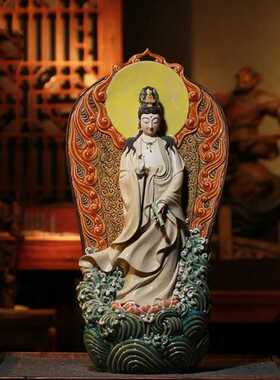 观音菩萨大师手工供奉风水摆件