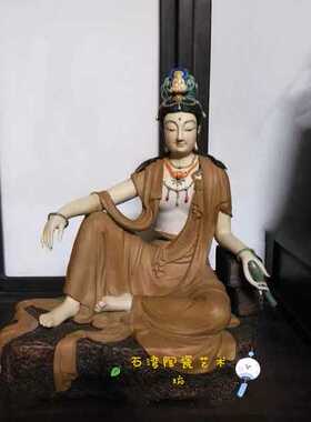 石湾公仔自在风冯志伟供奉摆件