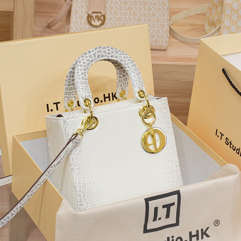 路易CITEX LV官方旗舰店香港真皮戴妃包小众高级感秋冬轻奢手提包