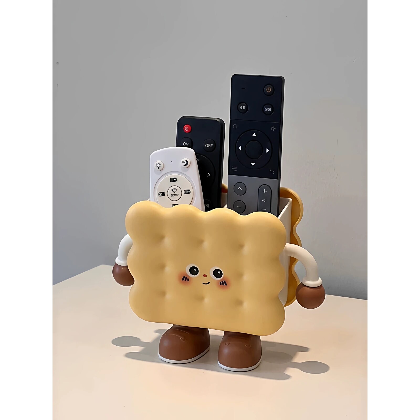 可爱客厅茶几遥控器收纳盒玄关杂物置物架收纳整理盒卡通创意摆件