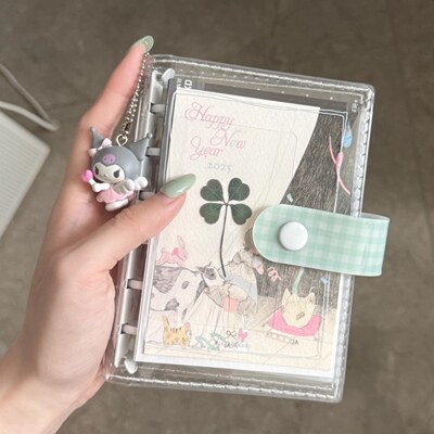 彩蛋a7波点活页手帐本高颜值ins风pvc便携日程记事diy口袋笔记本