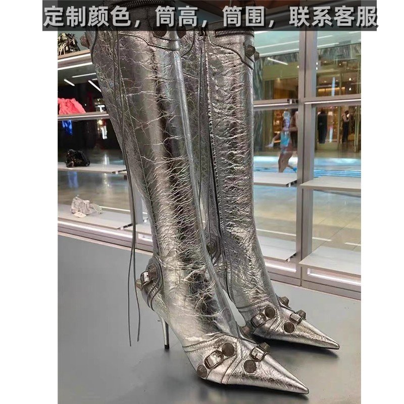 跨境亚马逊速卖春秋女高筒骑士靴