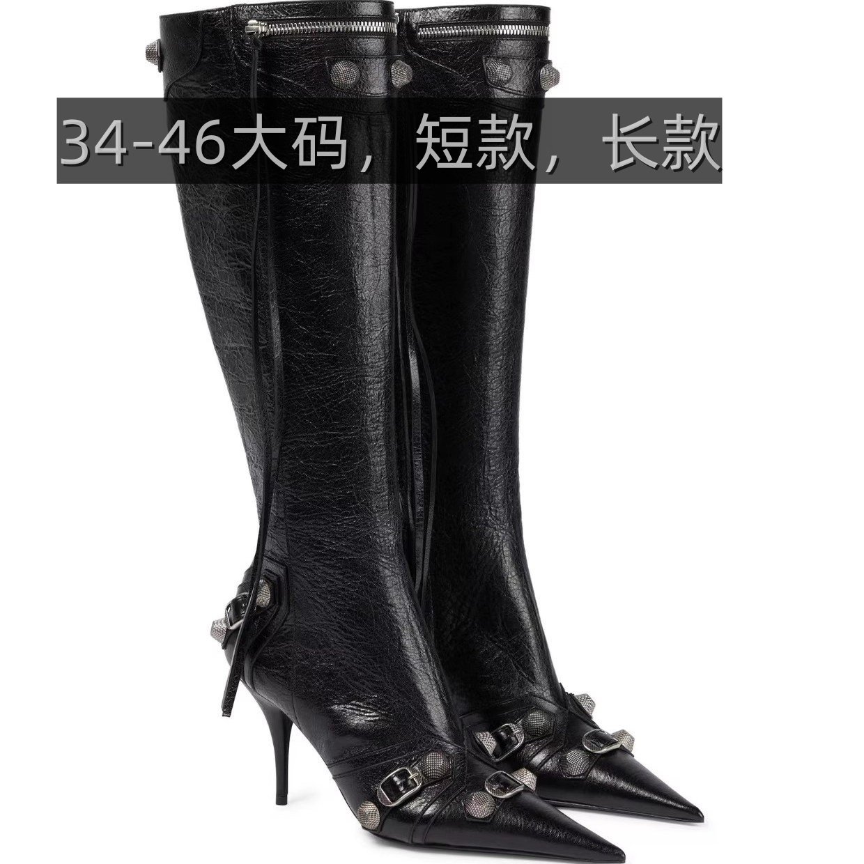跨境春秋走秀流苏飘带辣妹时装靴
