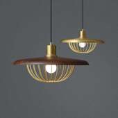 斯美家日式 小吊灯木纹复古店铺吧台茶室卧室餐厅阳台民宿简约吊灯