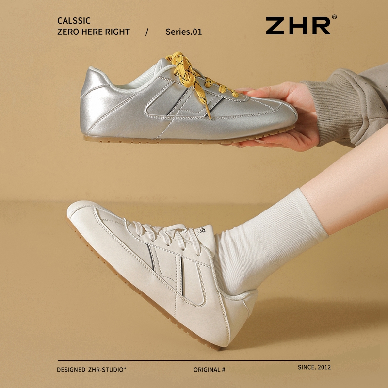 平底德训鞋女百搭芭蕾软底小白鞋